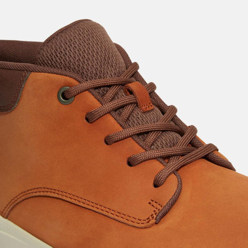 Timberland Mens Mid Lace Up Sneaker in Medium Brown