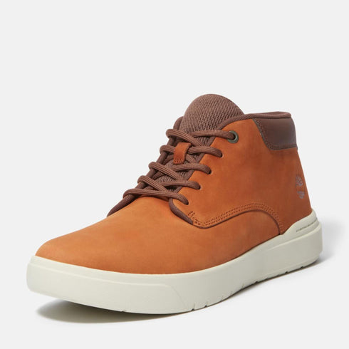 Timberland Mens Mid Lace Up Sneaker in Medium Brown