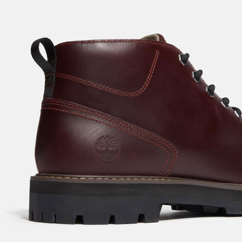 Timberland Mens Mid Lace Up Waterproof Chukka Boot in Burgundy