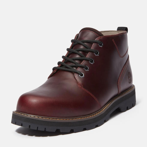 Timberland Mens Mid Lace Up Waterproof Chukka Boot in Burgundy
