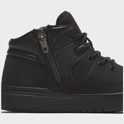 Timberland Junior Mid Lace Up With Zip Sneaker in Black