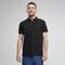 Timberland Mens Millers River Printed Neck Short Sleeve Polo in Black
