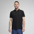 Timberland Mens Millers River Printed Neck Short Sleeve Polo in Black