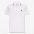 Timberland Mens Millers River Printed Neck Short Sleeve Polo in White