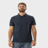Timberland Mens Millers River Printed Neck Short Sleeve Polo in Blue