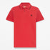 Timberland Mens Millers River Printed Neck Short Sleeve Polo in Red