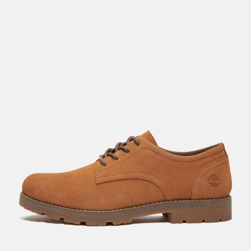 Timberland Mens Britton Square Lace Up Shoe in Rust Suede