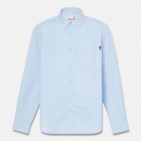 Timberland Mens Gale River Yarn Dyed Oxford Ls Shirt in Blue