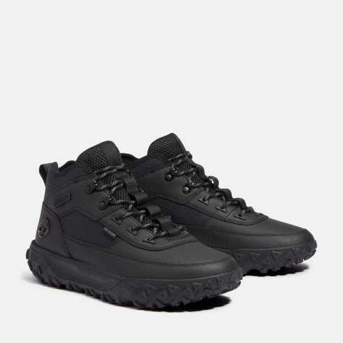 Timberland Mens Mid Lace Up Sneaker in Black