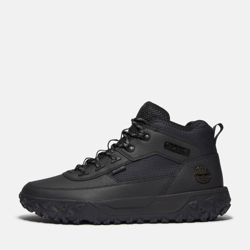 Timberland Mens Mid Lace Up Sneaker in Black