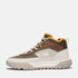 Timberland Mens Mid Lace Up Sneaker in Medium Brown