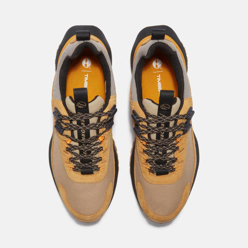 Timberland Mens Low Lace Up Waterproof Sneaker in Wheat