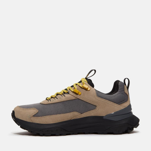 Timberland Mens Motion Access Low Lace Up Waterproof Sneaker in Md Grey Mesh W Beige