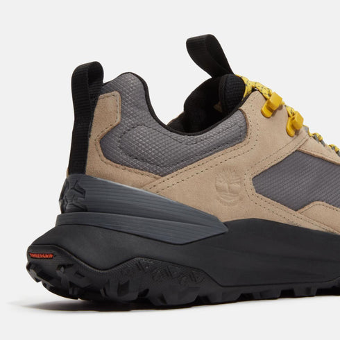 Timberland Mens Motion Access Low Lace Up Waterproof Sneaker in Md Grey Mesh W Beige