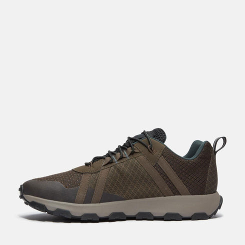 Timberland Mens Low Lace Up Waterproof Sneaker in Dark Brown