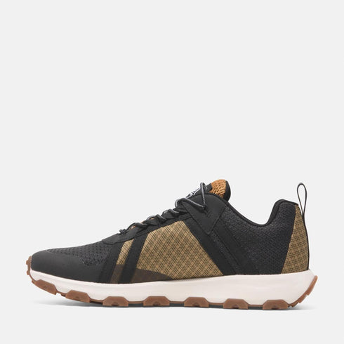 Timberland Mens Low Lace Up Waterproof Sneaker in Wheat