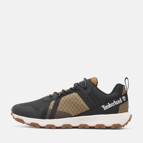 Timberland Mens Low Lace Up Waterproof Sneaker in Wheat