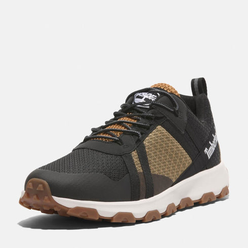 Timberland Mens Low Lace Up Waterproof Sneaker in Wheat