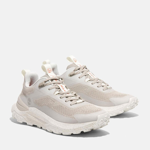 Timberland Mens Motion Access Low Lace Up Sneaker in Light Taupe Knit W White