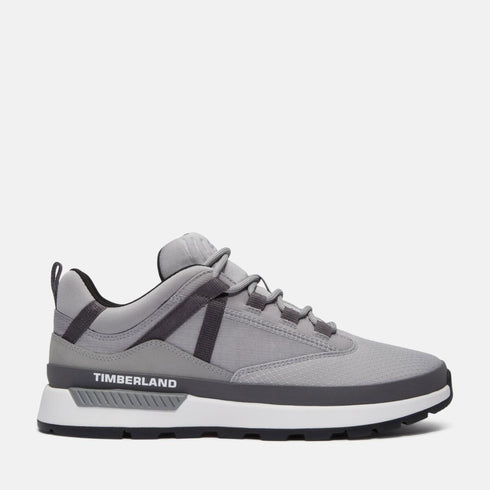 Timberland Mens Euro Trekker Low Lace Up Sneaker in Medium Grey Mesh