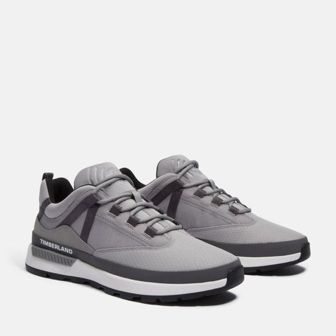 Timberland Mens Euro Trekker Low Lace Up Sneaker in Medium Grey Mesh