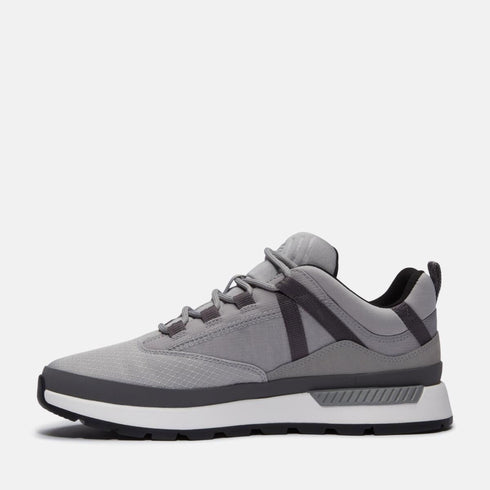 Timberland Mens Euro Trekker Low Lace Up Sneaker in Medium Grey Mesh