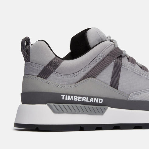 Timberland Mens Euro Trekker Low Lace Up Sneaker in Medium Grey Mesh