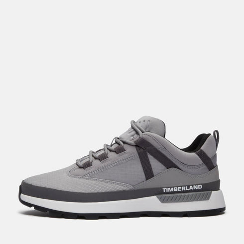 Timberland Mens Euro Trekker Low Lace Up Sneaker in Medium Grey Mesh