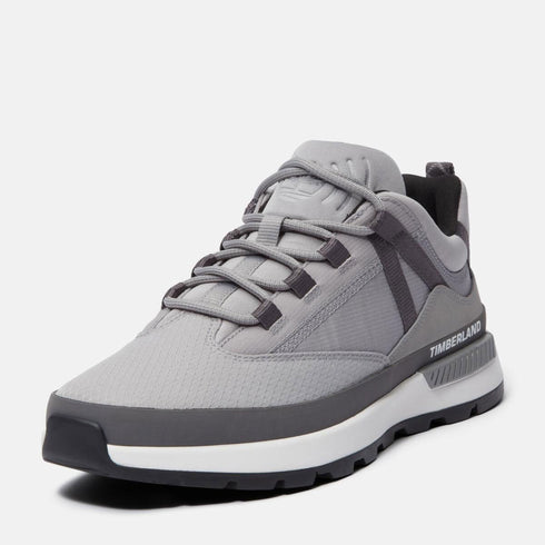Timberland Mens Euro Trekker Low Lace Up Sneaker in Medium Grey Mesh