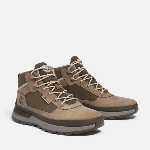 Timberland Mens Mid Lace Up Sneaker in Medium Grey