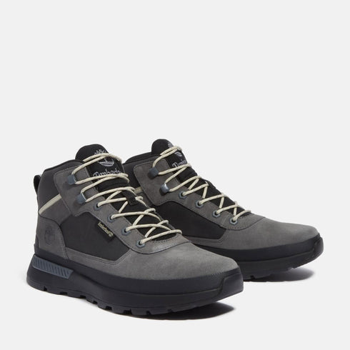 Timberland Mens Mid Lace Up Sneaker in Medium Grey