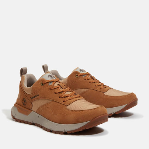 Timberland Mens Low Lace Up Sneaker in Wheat