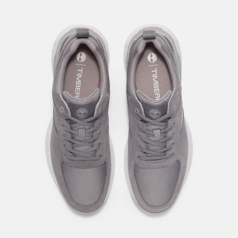 Timberland Mens Low Lace Up Sneaker in Medium Grey