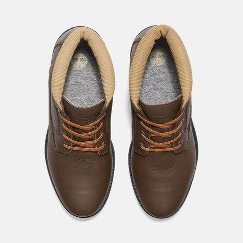Timberland Mens Mid Lace Up Waterproof Chukka Boot in Dark Brown