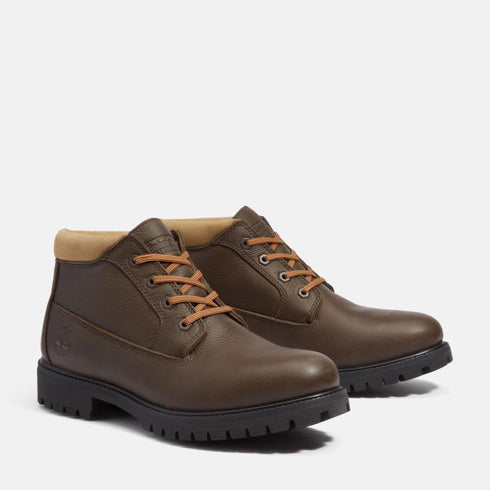 Timberland Mens Mid Lace Up Waterproof Chukka Boot in Dark Brown