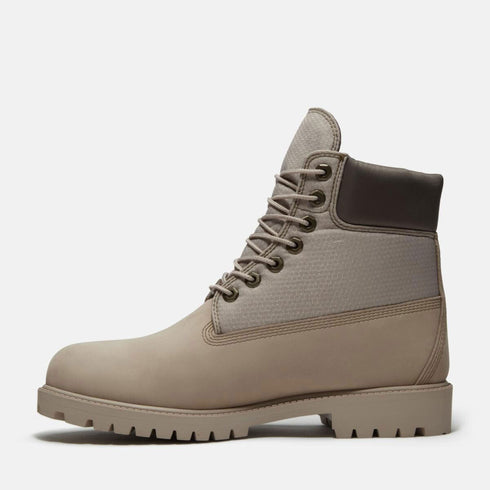 Timberland Mens 6 Inch Lace Up Waterproof Boot in Light Beige