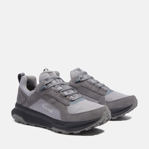 Timberland Mens Low Lace Up Waterproof Sneaker in Medium Grey