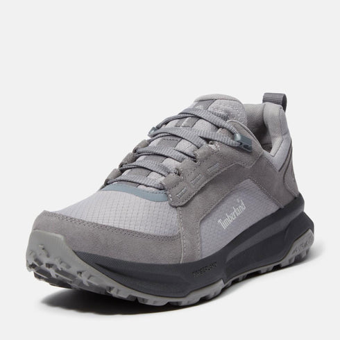Timberland Mens Low Lace Up Waterproof Sneaker in Medium Grey