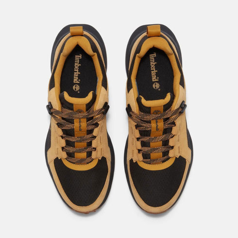 Timberland Mens Low Lace Up Waterproof Sneaker in Wheat