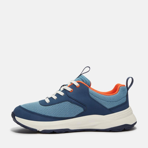 Timberland Junior Low Lace Up Sneaker in Medium Blue
