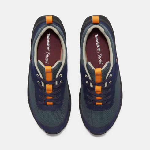 Timberland Junior Low Lace Up Sneaker in Dark Green
