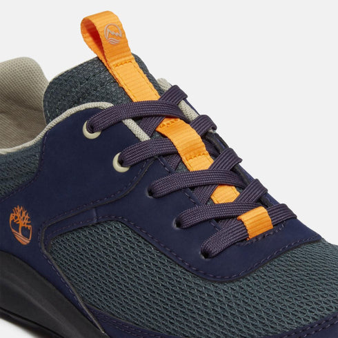 Timberland Junior Low Lace Up Sneaker in Dark Green