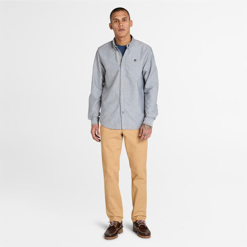 Timberland Mens Oxford Shirt in Black