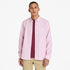 Timberland Mens Oxford Shirt in Medium Pink