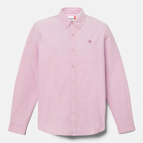 Timberland Mens Oxford Shirt in Medium Pink