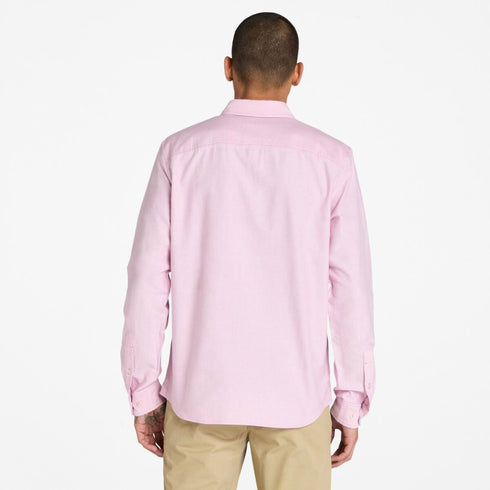 Timberland Mens Oxford Shirt in Medium Pink