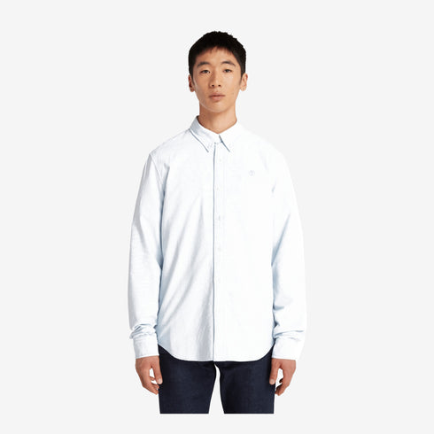 Timberland Mens Oxford Shirt in Blue