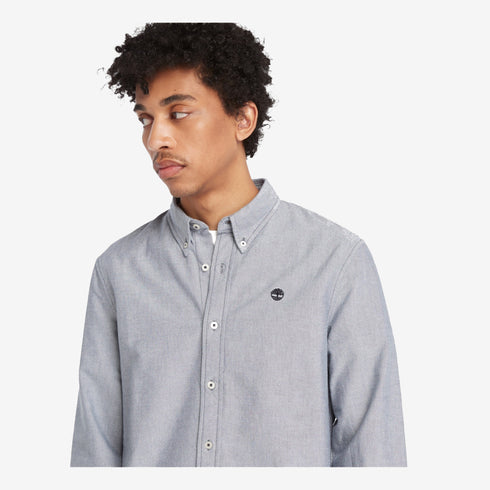 Timberland Mens Oxford Shirt in Blue