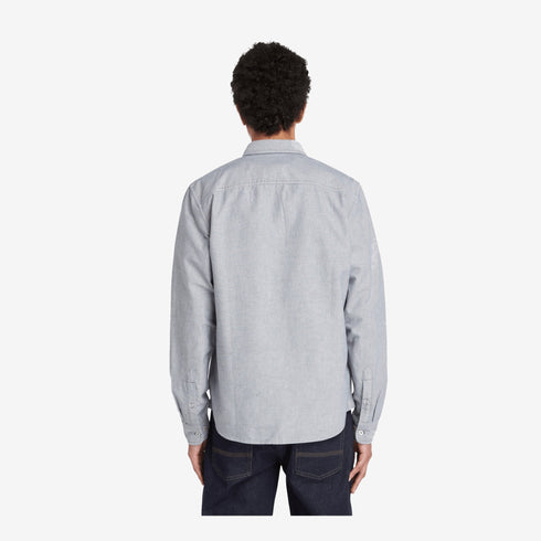 Timberland Mens Oxford Shirt in Blue