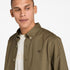 Timberland Mens Long Sleeve Stretch Poplin Shirt in Grey